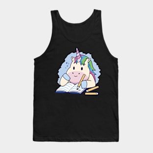 Cute Unicorn Learning Tank Top